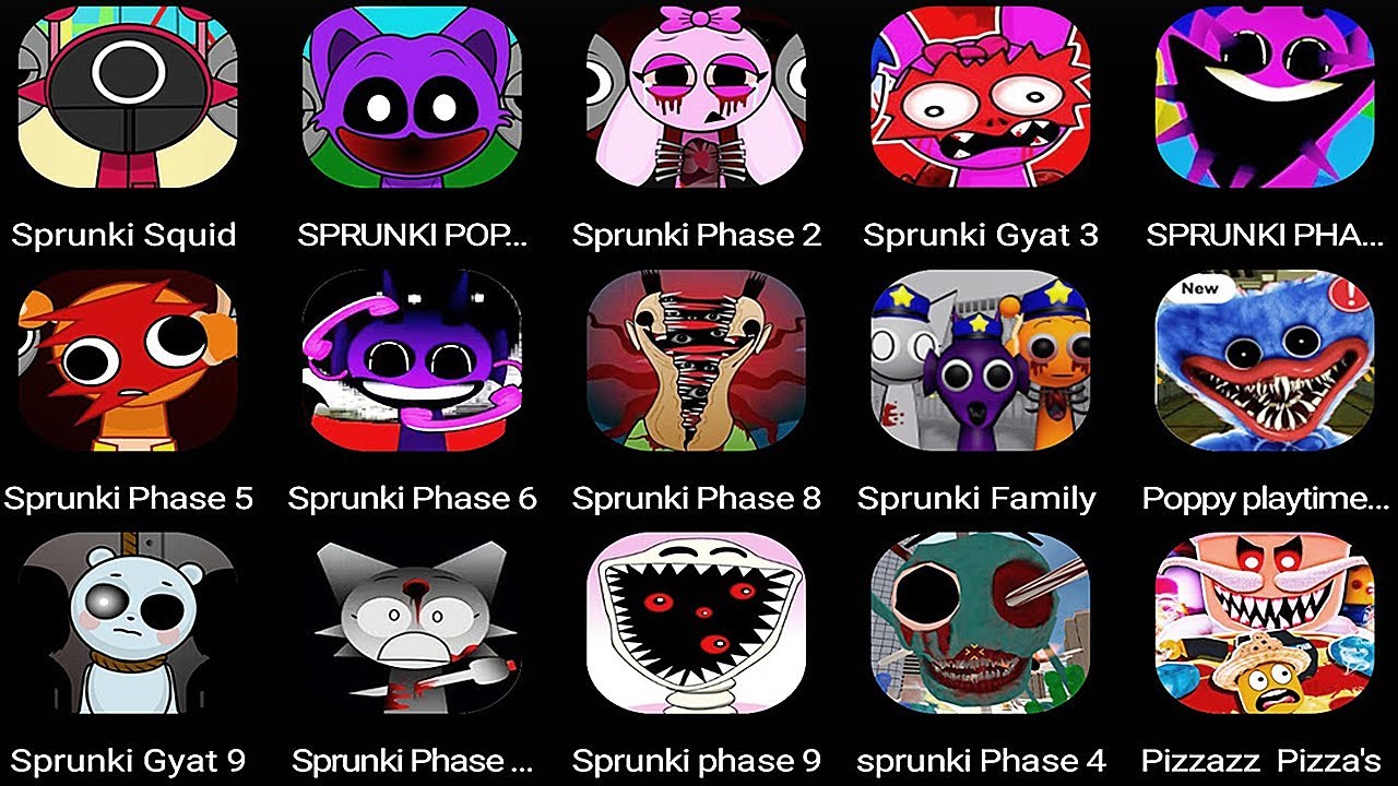 Sprunki Squid Game 2 VS Phase 3 VS Phase 4 Phase 5 Phase 6 Phase 7 Phase-8in Incredibox,#sprunkioc..