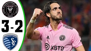 Lionel Messi Inter Miami Vs Sporting Kansas 32 Highlighted All Goals Hd 2023