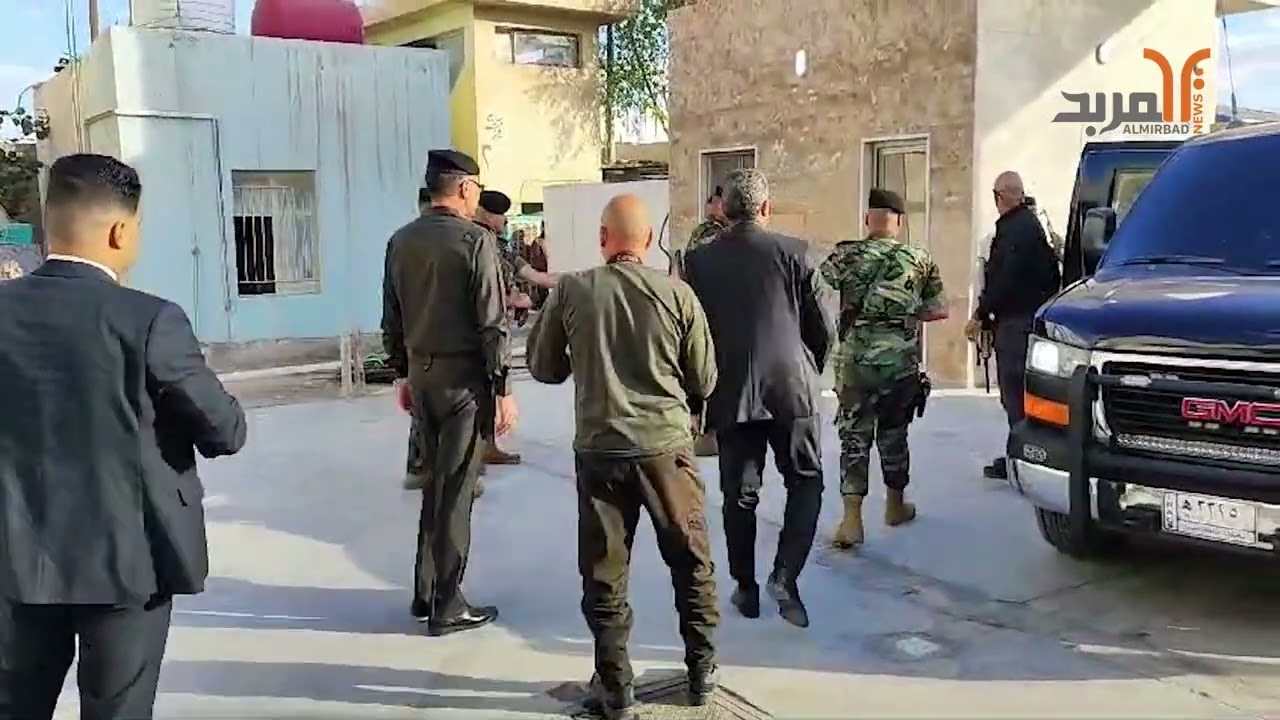 وصول وزير الداخلية إلى مقر قيادة شرطة ذي قار #المربد