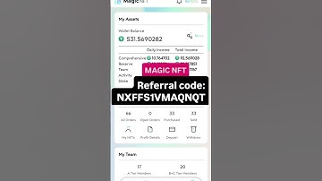 Magic NFT Referral Code #magicnft #referralcode