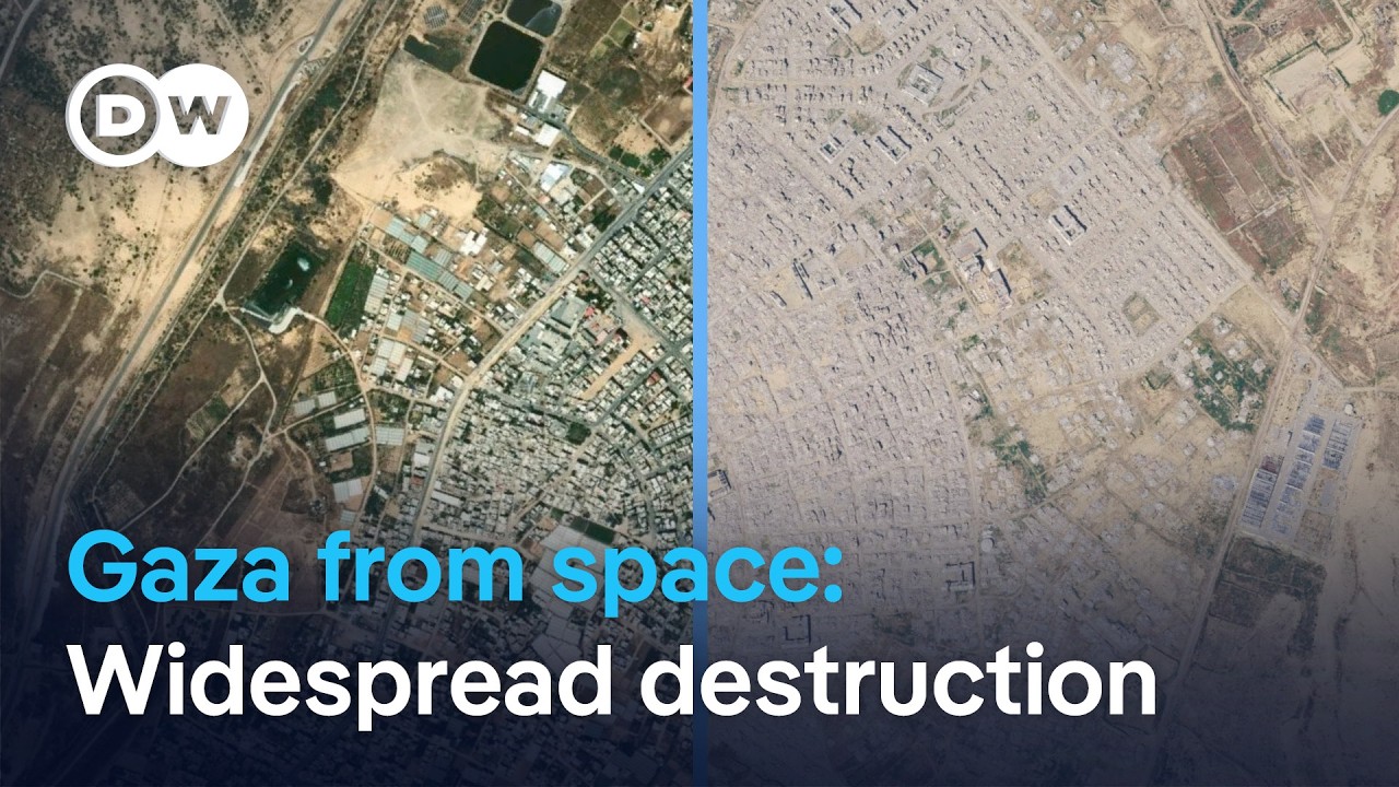 New satellite images show the scale of Gaza's destruction | DW News