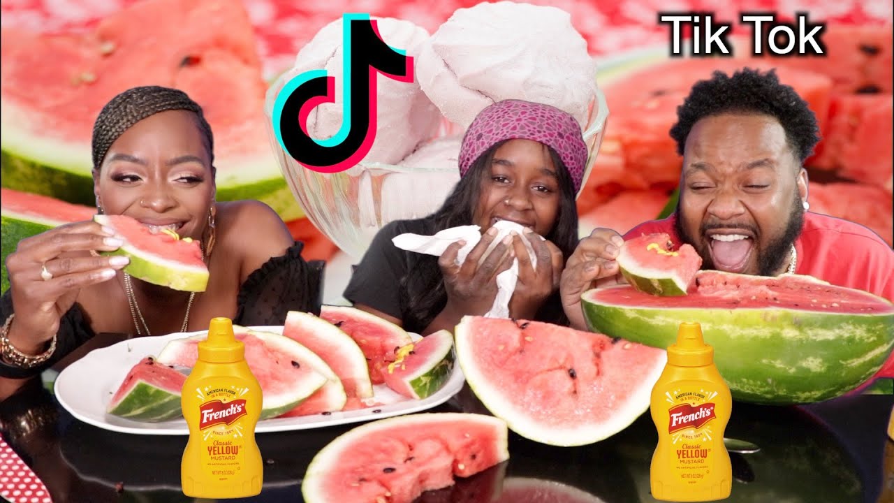 TRYING TIK TOK SNACKS PART2 / WATERMELON MUSTARD PICKLED GARLIC YouTube