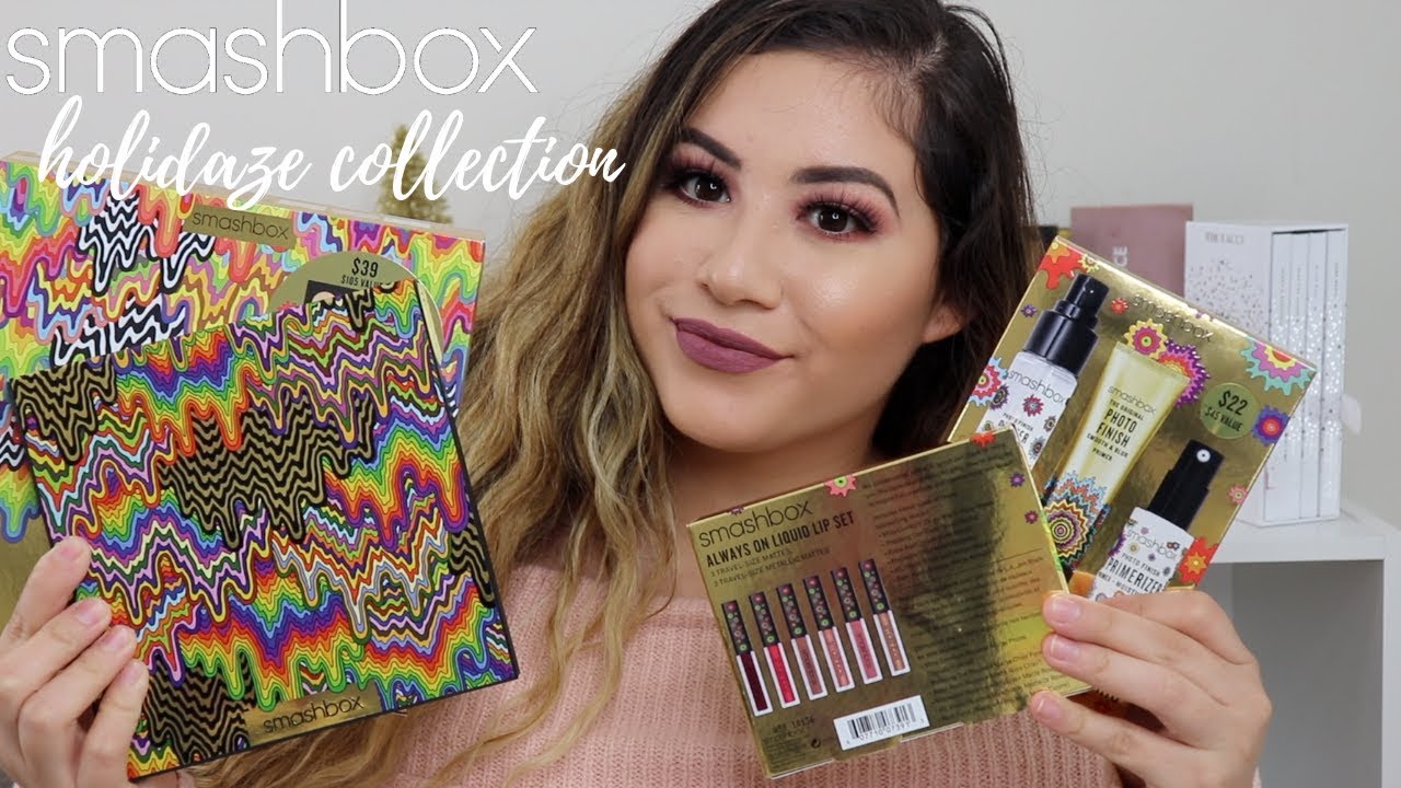 SMASHBOX HOLIDAZE COLLECTION | CONTOUR PALETTE + PRIMER TRIO + ALWAYS ON LIQUID LIPSTICK SET