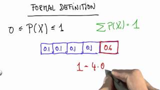Formal Definition of Probability 3 - Artificial Intelligence for Robotics