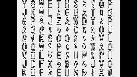 Transforming characters. Draw by openFrameworks