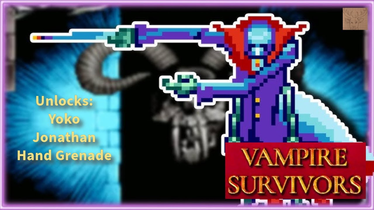 Yoko, Jonathan and Hand Grenade Unlocks Guide Vampire Survivors Ode