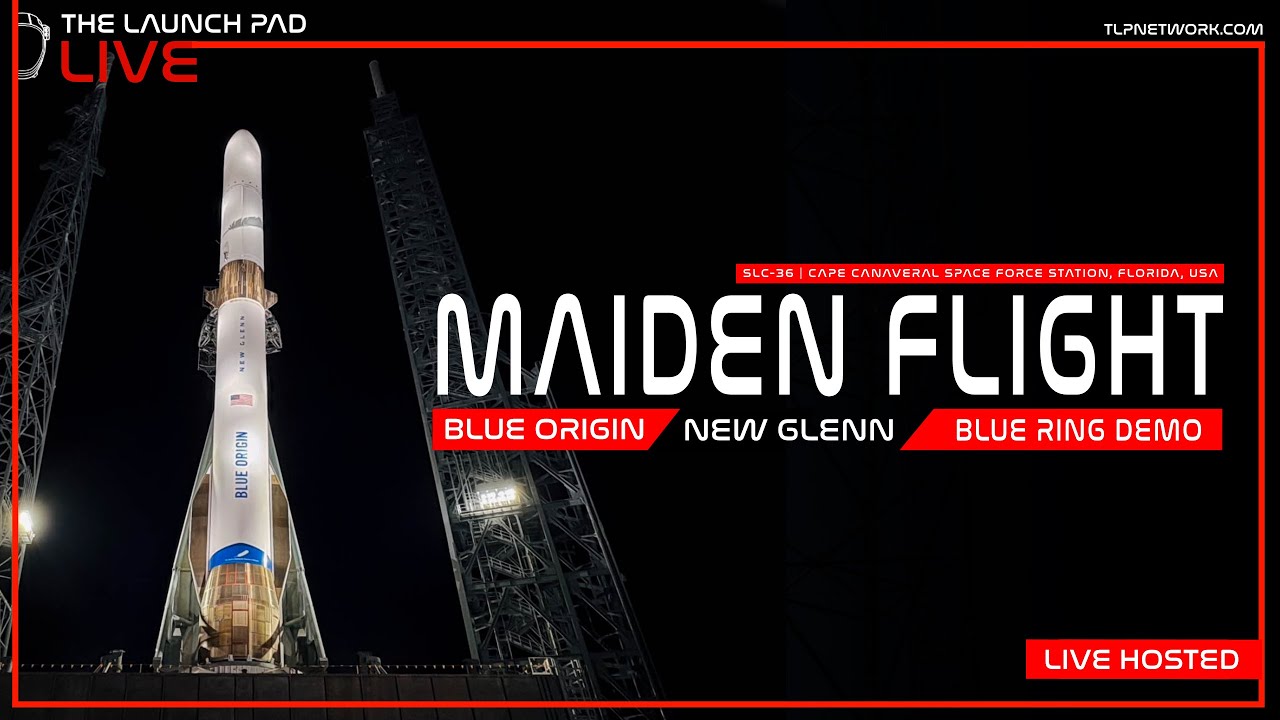LIFTOFF! Blue Origin New Glenn Maiden Flight - YouTube