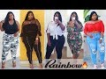 YALL NOT READY!! PLUS SIZE PRE- FALL RAINBOW SHOPS TRY ON HAUL! | LACENLEOPARD