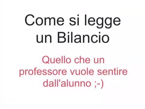 Video: Come Visualizzare Il Bilancio