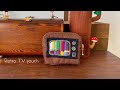 刺繍♪レトロなテレビの小さなポーチ♪
