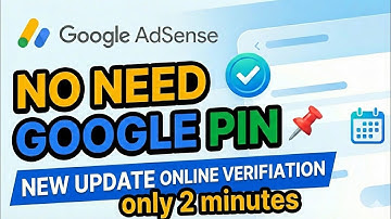 How to Verify Google AdSense Without PIN |Google Adsense Varification |Adsense Identity Verification