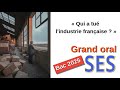 🎤 Grand oral - SES - Documentaire - "Qui a tué l’industrie française ?" - Problématique 2