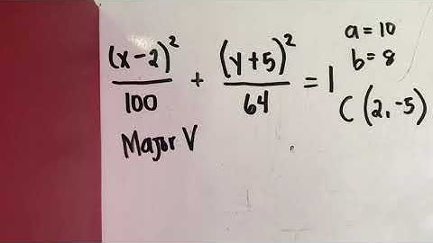 Finding the Center, Vertices, and Foci of an Ellipse