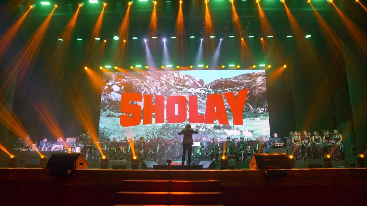 Sholay Theme with 55 Musicians at NCPA | Ravi Pawar Symphony | Ramesh Sippy | Javed Akhtar