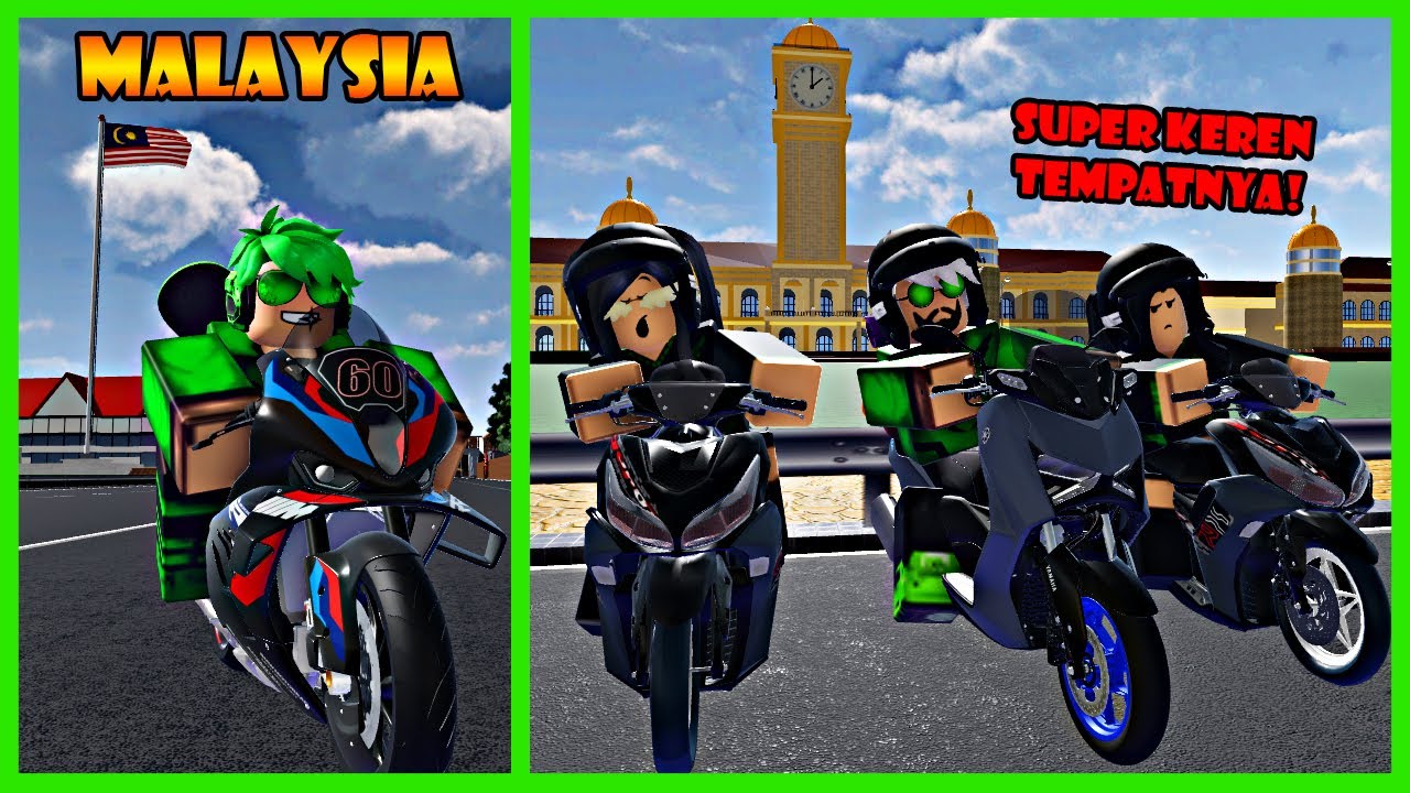 MANTAP! Liburan Keliling Kota Keren Di Malaysia Pake Motor Matic Drag