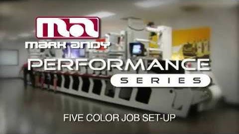 Mark Andy Performance Series - 5 Color Set Up