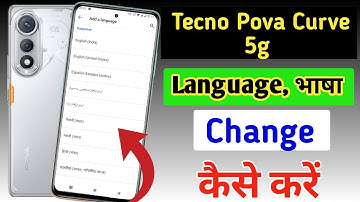 How to change language in Tecno pova curve 5g /Tecno pova curve 5g me language kaise change kare