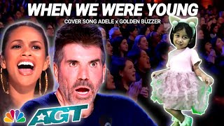 AGT 2024 | The baby girl cover Song from Adele the Judges was surprised with her voice very amazed
