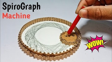 DIY Spirograph Machine from Cardboard – Create Stunning Geometric Art!