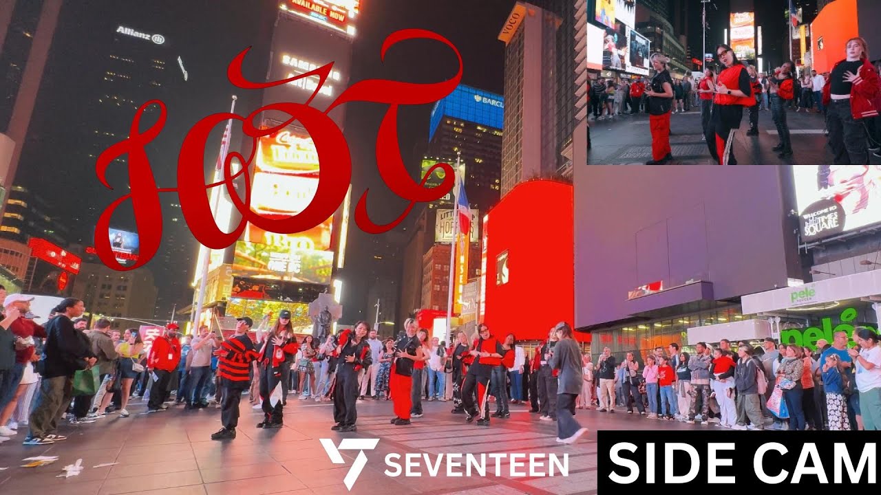 [SIDE CAM | KPOP IN PUBLIC TIMES SQUARE | ONE TAKE] SEVENTEEN (세븐틴) - ‘Hot’ | Dance Cover by GRL1S