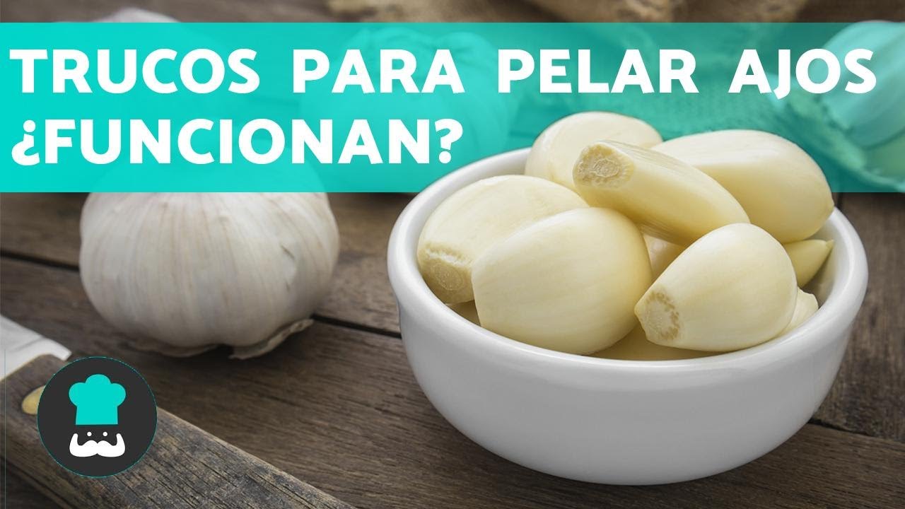 Cómo PELAR AJOS rápidamente? 🧄 3 TRUCOS 