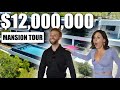 Touring a GIGANTIC $12 Million Hollywood Hills Mansion!!! (mind-blowing)