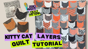 Cat Quilt Tutorial | Zero Waste Pattern | Beginner Friendly Sewing Project #quilttutorial #quilting