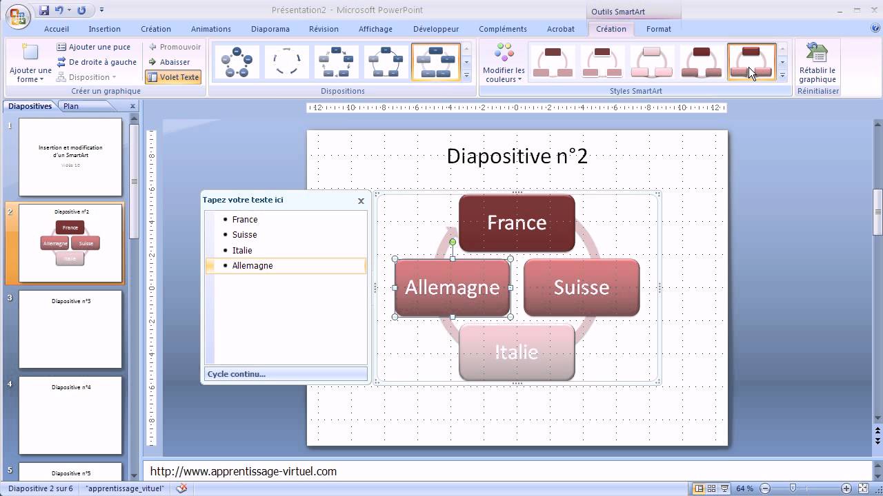 [vidéo Powerpoint] Insérer un Smartart - YouTube