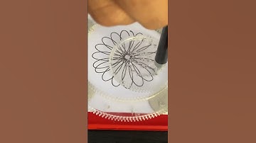 What does this pattern resemble??? Magic Ruler Small ruler, big wisdom #2024 #short #spirograph