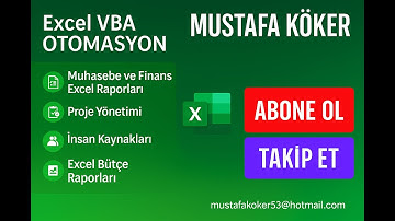 Excel VBA Takvim Uygulaması | Calendar Application |