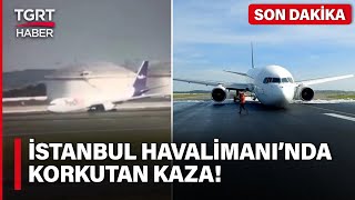 #SONDAKİKA | İstanbul Havalimanı'nda Kaza! İniş Takımları Açılmayan Kargo Uçağı Gövde Üzerine İndi! Resimi