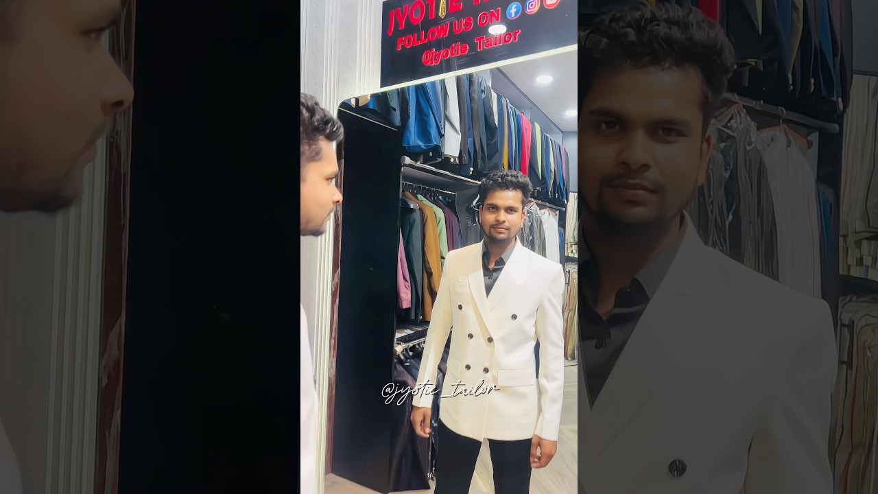 white tuxedo suit | white coat black pant for men | New Designer Doublebreast 