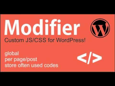 Preview Modifier Custom CSS and JS - Plugin for WordPress
