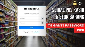 Belajar Membuat Web POS Kasir dgn PHP MySQL - Eps 9 Membuat Fitur Ganti Password User