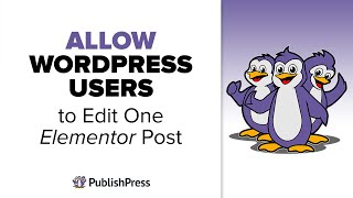Allow WordPress Users to Edit One Elementor Post With PublishPress Permissions