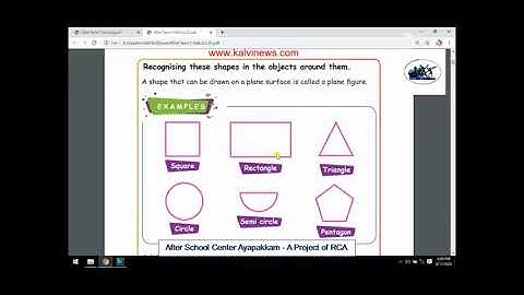 Rotary Club of Ambattur Class 4 Maths Chapter 1 Geometry Part 1