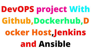 DevOPS project With Github,Dockerhub,Docker Host,Jenkins and Ansible