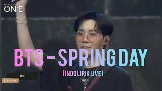 BTS-SPRING DAY (Sub Indo Lirik Live)