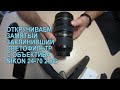 Откручиваем замятый заклинивший светофильтр с объектива nikon 24-70, после падения на кафельный пол.