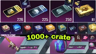 1000+ FREE crate opening | 225 premium & 225 classic crate | new premium crate opening pubg mobile