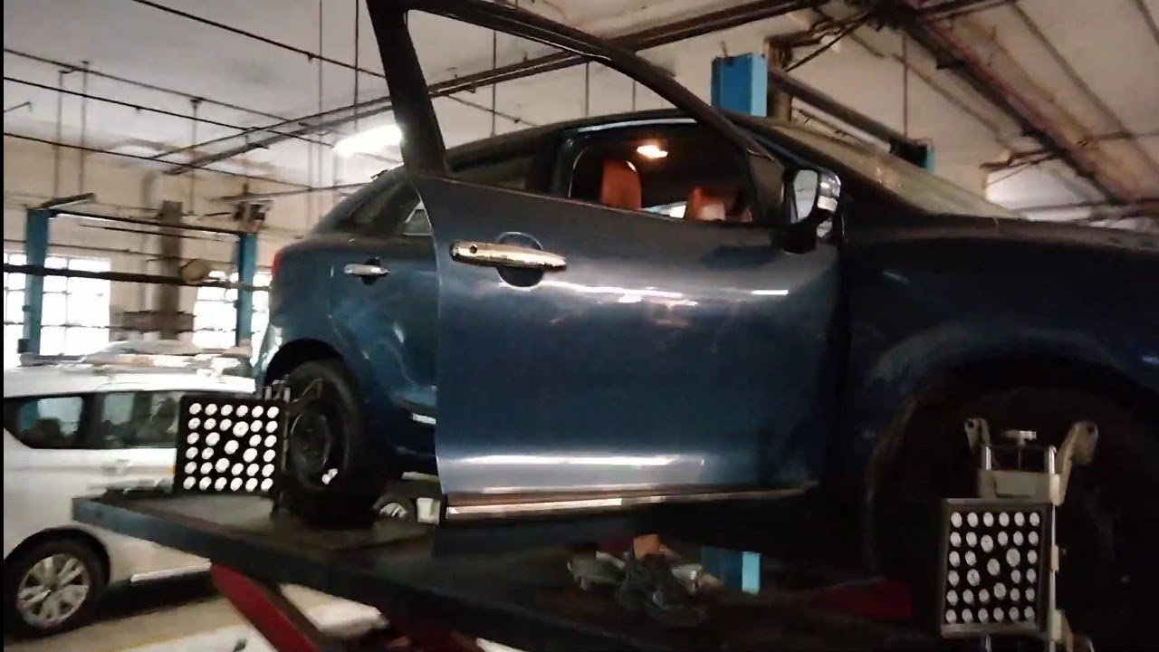 Wheel Alignment at Maruti Service Center l Maruti Service Center in Naraina l YouTube