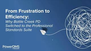 From Frustration to Efficiency: Why Battle Creek PD Switched to the Professional Standards Suite