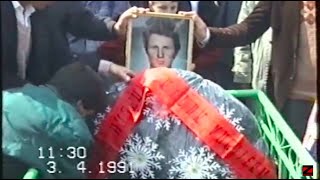 Homazh të dëshmorit Ruzhdi Hyseni për 10-vjetorin më 3.4.1991, Vushtrri, Kosovë / Dardani