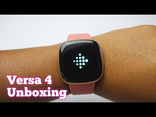 Fitbit Versa 4 Unboxing Copper Rose