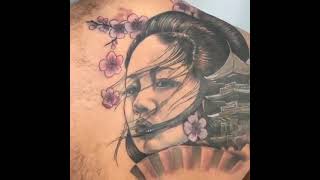 Tatuaje tapado con tattoo japonés