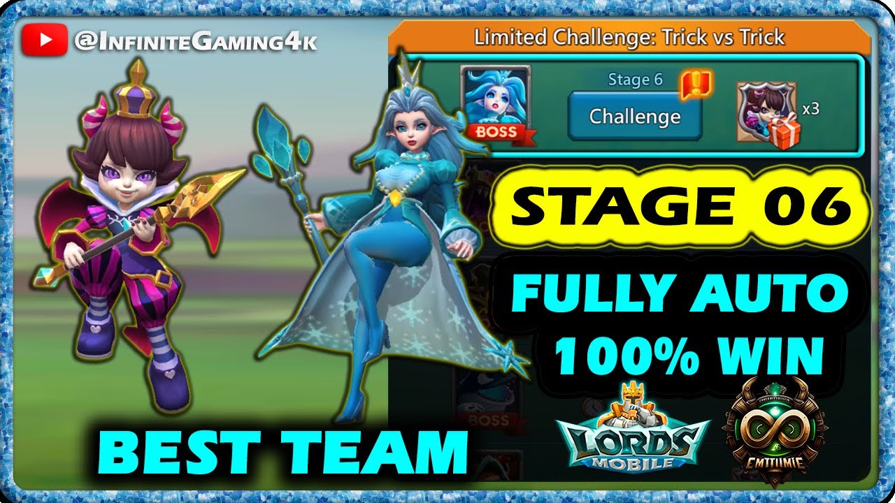 Petite devil stage 6 auto|Beatrix Stage 6 auto|Limited Challenge Trick vs Trick Stage 6 Lords Mobile