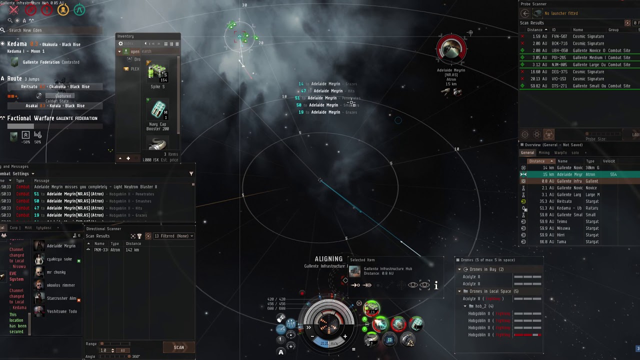 EVE online solo pvp manual kite tristan vs atron YouTube