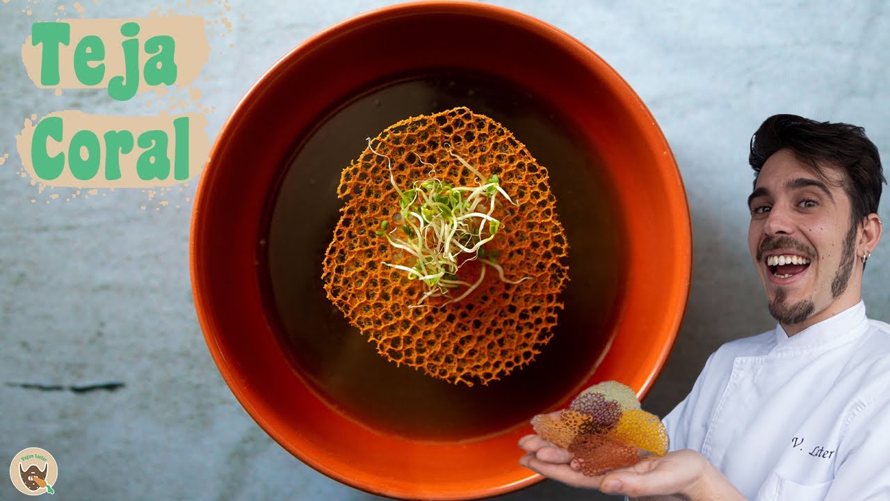 TEJA CORAL CRUJIENTE | TÉCNICA de DECORACIÓN Tuile coral