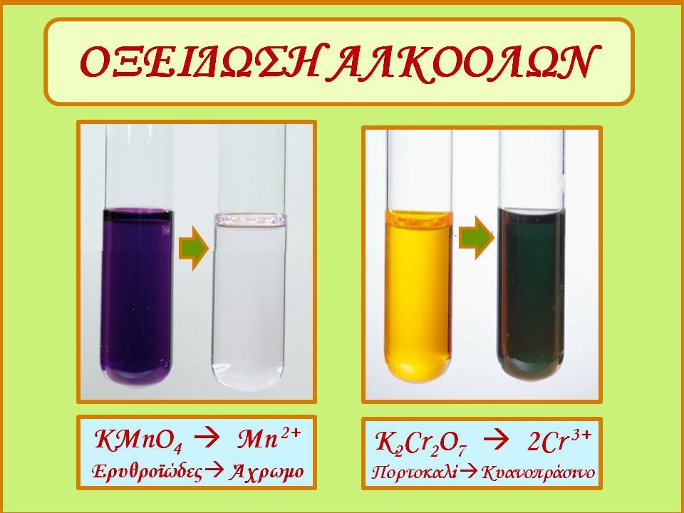 ΟΞΕΙΔΩΣΗ ΑΛΚΟΟΛΩΝ - Oxidation of Alcohols