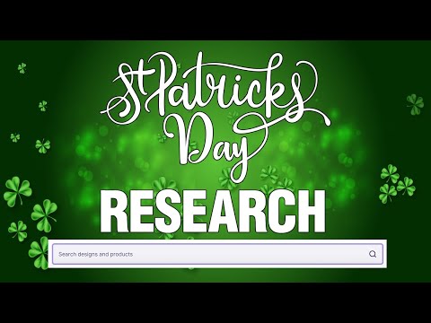 Print On Demand St Patrick's Day Niche Research 2021 Ideas - (Research Before You Start Designing)